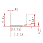 KBE 207 x 1,5 mm