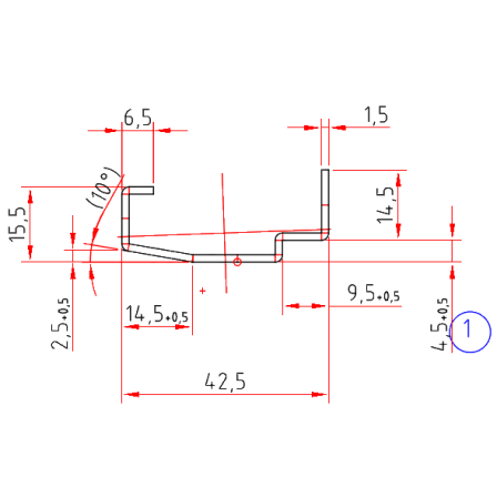 KBE 617 x 1,5 mm