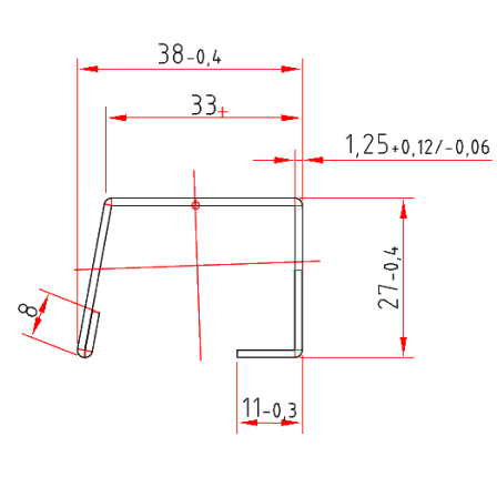 Kömmerling V 046 x 1,25 mm