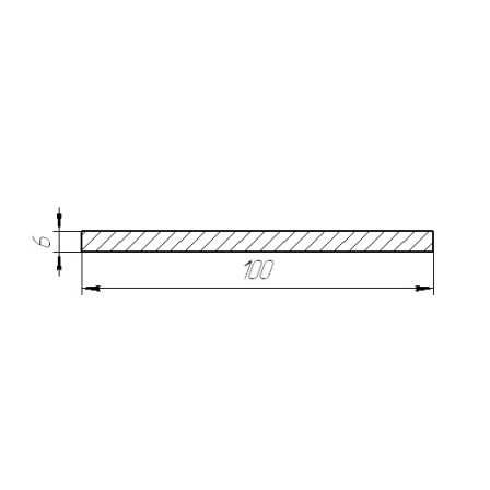 REHAU  Art.-Nr. 252384-004, 100 x 6,0 mm