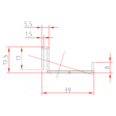 SCHÜCO  Art.-Nr. 202 609 x 1,5 mm