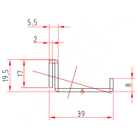 SCHÜCO  Art.-Nr. 202 611 x 2,0 mm; 