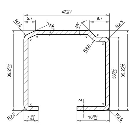 VEKA 1130492 x 2,0mm
