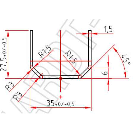 aluplast Art.-Nr. 229.023 x 1,5 mm