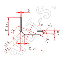 aluplast Art.-Nr. 229.027 x 1,5 mm