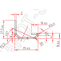 aluplast Art.-Nr. 229.028 x 2,0 mm