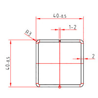 aluplast Art.-Nr. 229.040 x 2,0 mm