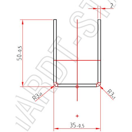 aluplast Art.-Nr. 249.007 x 2,0 mm